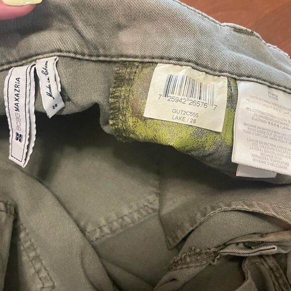BCBGMAXAZRIA Olive Green Utility Skinny Pants – Size 28 - Picture 7 of 8
